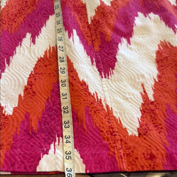 Signature by Robbie Bee Sleeveless woman’s dress Orange Pink and White Size 12 - Picture 6 of 6